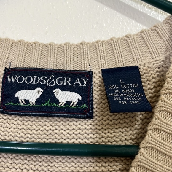 Woods & Gray men’s 100% cotton sweater vest. Size Large - Picture 2 of 5